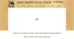 Desktop Screenshot of cavecreektrailrides.com