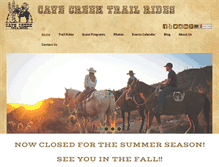 Tablet Screenshot of cavecreektrailrides.com
